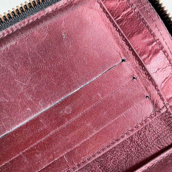 Vintage Jean Paul Goulthier Croc Skin Embossed Brown Zip Around Square Wallet - Picture 8 of 11